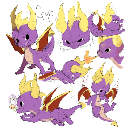 ladie-bug:Spyro doodles. It would be nice adult photos