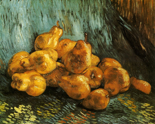 artist-vangogh:  Still Life with Pears, Vincent van GoghMedium: oil,canvashttps://www.wikiart.org/en/vincent-van-gogh/still-life-with-pears