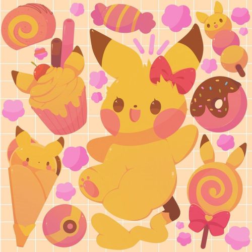 retrogamingblog2:Pokemon Sticker Sheets made by puffychi