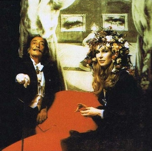 saintlaurentgirl:  The Rothschild’s Surrealist Ball 1972 “Attendees from Audrey Hepburn 