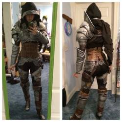 kamikame-cosplay:  Monika Lee. Demon Hunter in progress. Awesome.