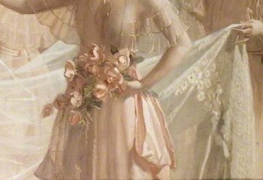 the-garden-of-delights:  “The Bridal Train” (1933) (details) by Frank Owen Salisbury (1874-1962). 