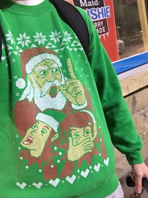 centipeetle:This is the only Xmas sweater adult photos