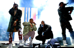 Celebritiesofcolor: 2 Chainz, Fetty Wap, Kanye West And Travis Scott Perform During