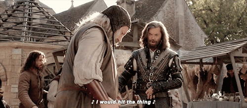 neitherheavenorhell:  ♪ If I were a jolly blacksmith ♪  