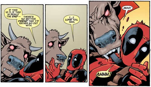 oxymitch:  Hellcow (Bessie) the Vampire Cow picspam Art by Frank Brunner, Phillip Bond, Chip Zdarsky and Erica Henderson- Giant-Size Man-Thing #5, 1975- Deadpool Team-Up v2 #885, 2011- Unbeatable Squirrel Girl v2 6, 2016