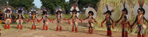 Karajá (Iny) people, Araguaia River basin, Brazil. Karajá people live in a 180-mile-long area in cen