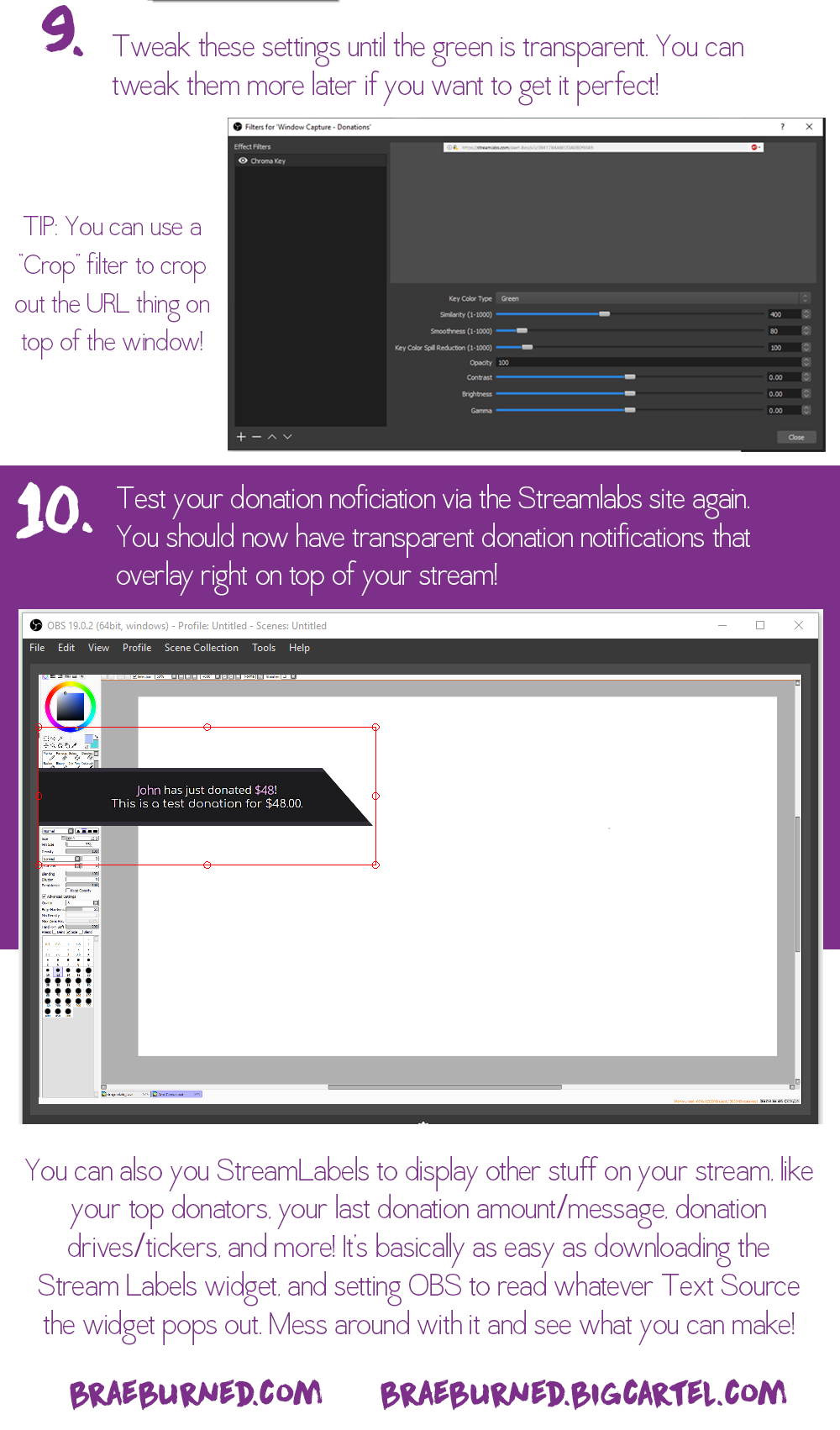 Made a quick tutorial on how to get donation notifications on Picarto, using OBS