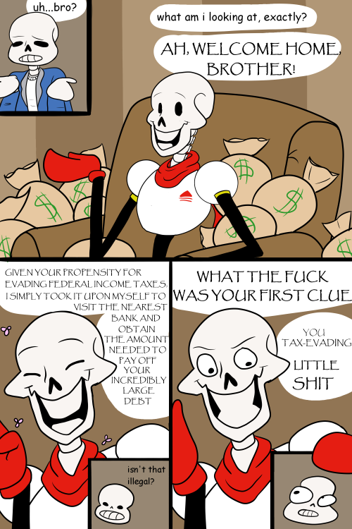 a-snowpoff: duskyskye: My contribution for Let Papyrus Say Fuck Day(I technically made this last yea