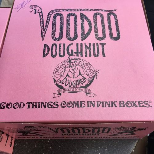 About to get weird on these Vegan s! #vegan #vacationmode (at Voodoo Doughnut) https://www.instagram