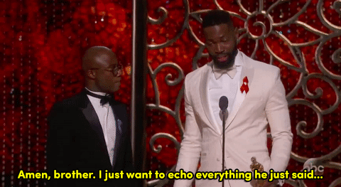 micdotcom:‘Moonlight’ writers Barry Jenkins, Tarell Alvin McCraney dedicate win to youth of color