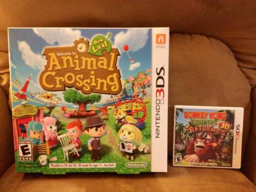 nintendocompositions:  Today’s giveaway involves a display box for Animal Crossing: New Leaf! It’s four times the size of a normal 3DS game case, with Donkey Kong Country Returns 3D shown for comparison! One lucky randomly-selected person will win