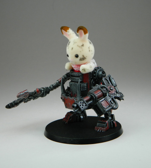 falchieyan:“Bunny Mechrider”A fun little side project, I took a tiny bunny from Sylvania