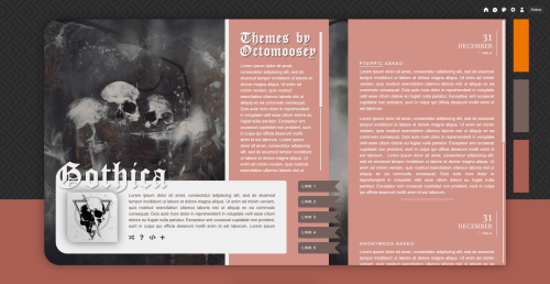 octomoosey:Gothica [ Theme 119 ]PREVIEW || DOWNLOAD[ created for codingcabins halloween theme challe