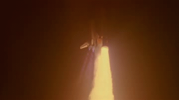 omgspacegifs:  The launch of Space Shuttle Endeavour on STS-61, the first Hubble