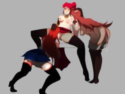 Nwdecontact: Spookiarts:  Pyrrha Nikos From Rwby, Cordelia From Fire Emblem: Awakening,