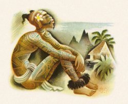 Illustration by Miguel Covarrubias, from Typee: