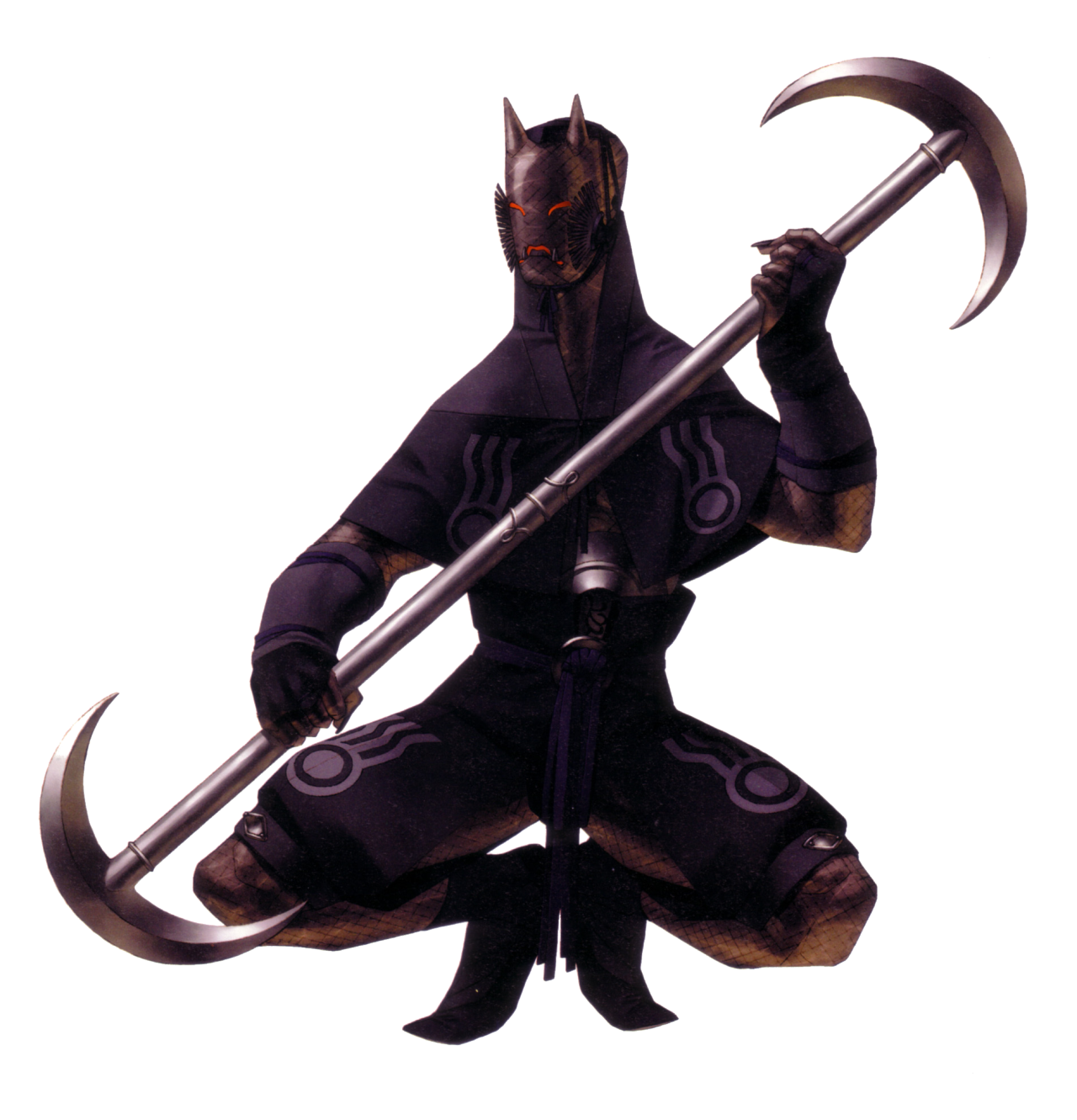 synthcalibur:  Ongyo-ki (オンギョウキ) is an oni that was controlled by Fujiwara