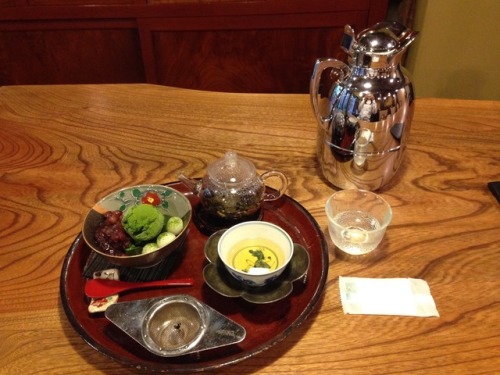 Japanese tea room Chikusei by Tsubakido, at Fushimi, Kyoto. A purveyor to Fushimi Inari Taisha (shri