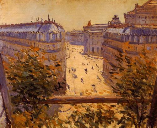 Rue Halevy, Balcony View, 1878, Gustave CaillebotteMedium: oil,canvashttps://www.wikiart.org/en/gust