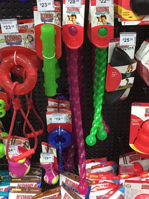 bisubmissiveslut:Oh my. When did dog toys get so…phallic? When they realised the toys were no
