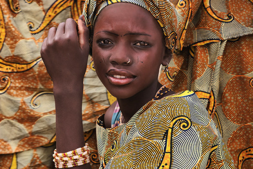 seethroughhue: Young Hausa girl at the Durbar festival: an annual festival celebrating the culminati