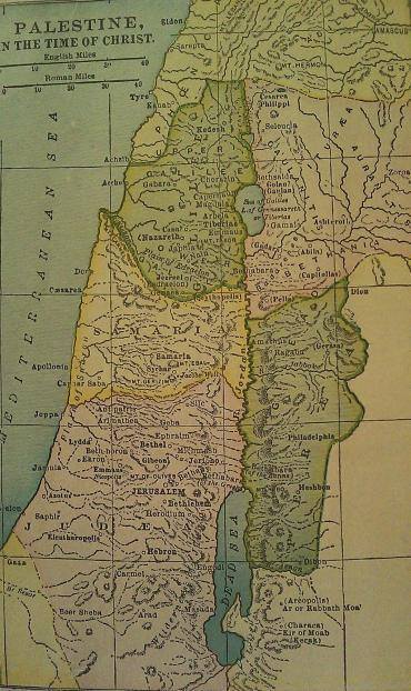 Ancient Palestine map