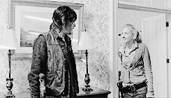 theelliedoll:  beth/daryl + funeral home ~ maybe we could stick around here a little