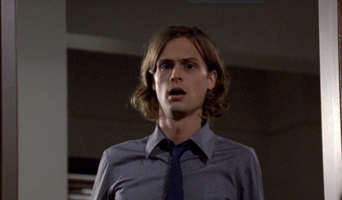 Spencer Reid Looking Shocked/disgusted