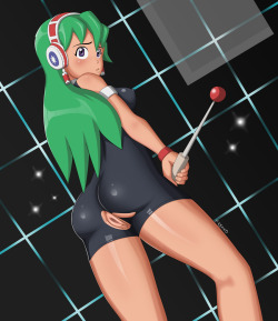 freakorama5:  Casi From Ape EscapeThis is Casi from the first Ape Escape.She’s a computer program that takes the form of a girl.  During my playthough of Ape Escape with Rainbow-Flyer and another friend, it pretty much devolved into hitting on her during