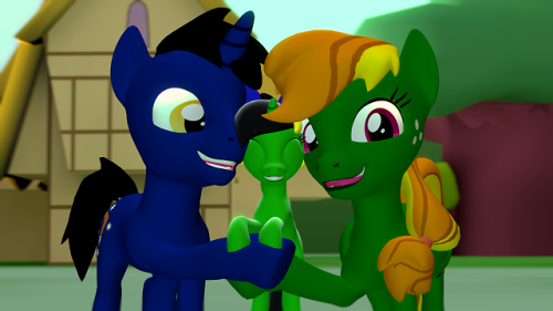 ask-the-out-buck-pony: atlasandphantom:  True Blue and Dusty Note hugs Jazz Notes @ask-the-out-buck-pony  this is cute cheers mate  <3