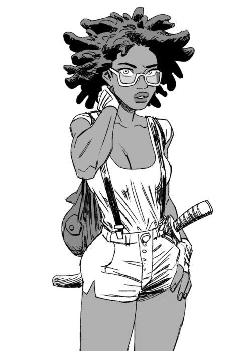 elephantfist:Late-night wind-down drawing. 