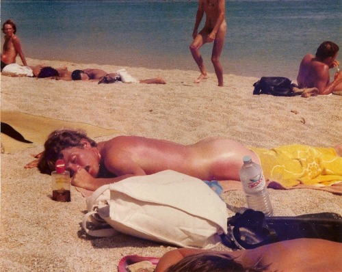 Mondobay at Super Paradise Nudebeach Mykonos Greece Summer 1978reblog or share if you like.