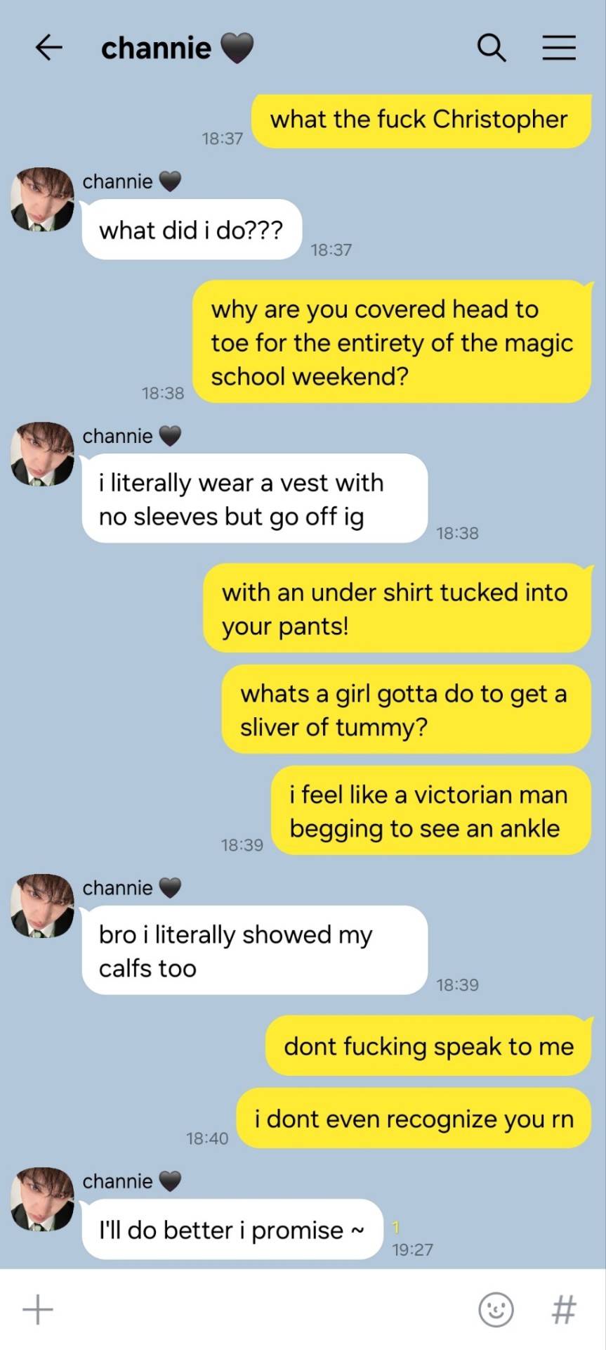 Can You Do The Texts With Skz Ot8 With The Prompt So This Is How Victorian Men Felt After Seeing Ankles