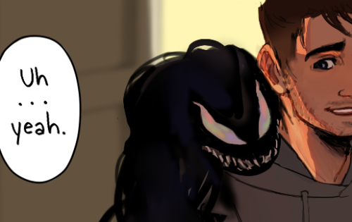 kirschade:HAPPY HALLOWEEN FROM VENOM AND SPIDEY GO OUT THERE AND GET LOTS OF CHOCOLATEbonus: 