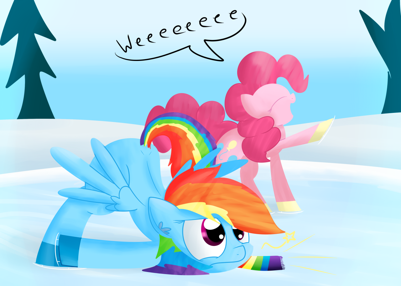 mrdegradation:Rainbow Dash kinda fell.Meeps~! x3 Poor Dashie~
