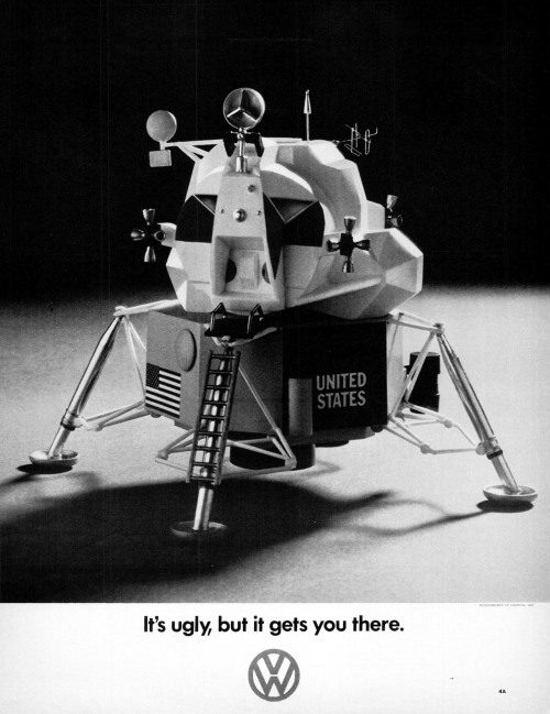 Moon themed ads from the time of the Moon landing.Source: LIFE Aug. 8, 1969