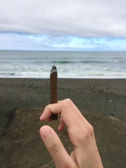 legalizereality:  last blunt by the ocean,