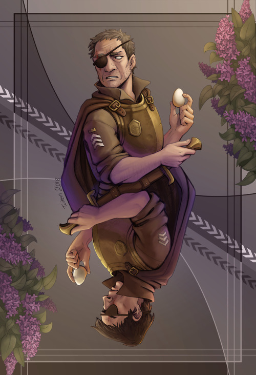 tuinendraws:Won’t the real John Keel please stand up?Decided to colour one of my inktober drawings. 