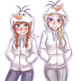 loveable-elsanna:  kiiro789:  Olaf parka  this is adorable &lt;3  &gt; u&lt;