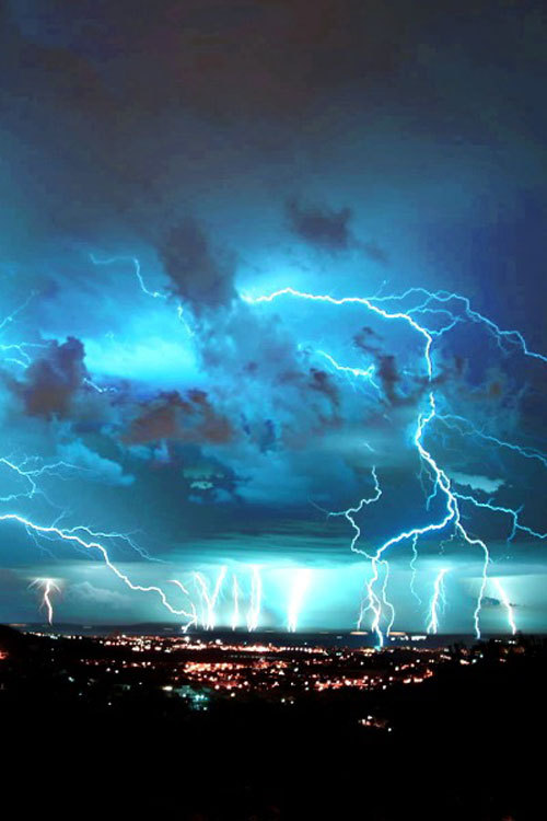 plasmatics-life:  Electrical Storm over Palamós | (by Nigel Perrin) 