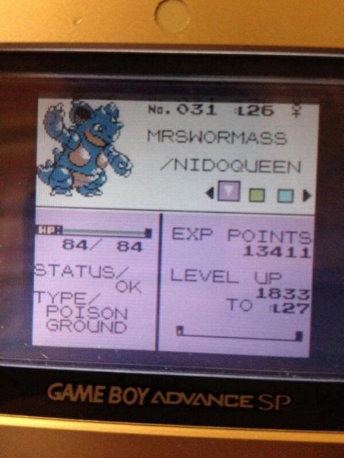 markjl:  i bought pokemon crystal online from someone and their nicknames are possibly the greatest nicknames i have ever encountered 