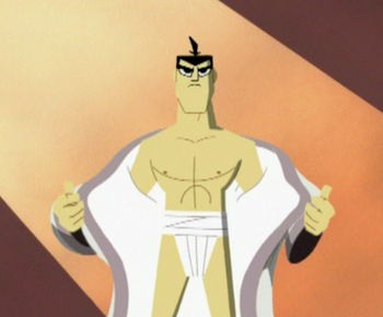 shiqq:  hexmaniacmareen: frostytips:  brusk-ghost:  cooliamars:  thehauntedumbrella:  cooliamars:  one of the best things about samurai jack is that, YOU WANT HIM IN AN OUTFIT???? ITS LIKELY CANON! Suit? CANON. Dress? CANON. Turtle neck? CANON. HEELS?