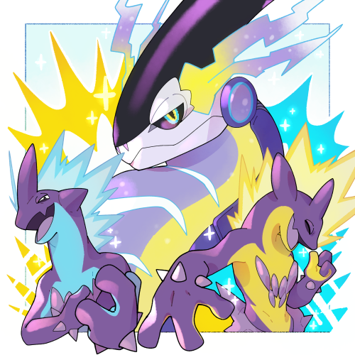 I drew new Pokemon and similar colored Pokemon!