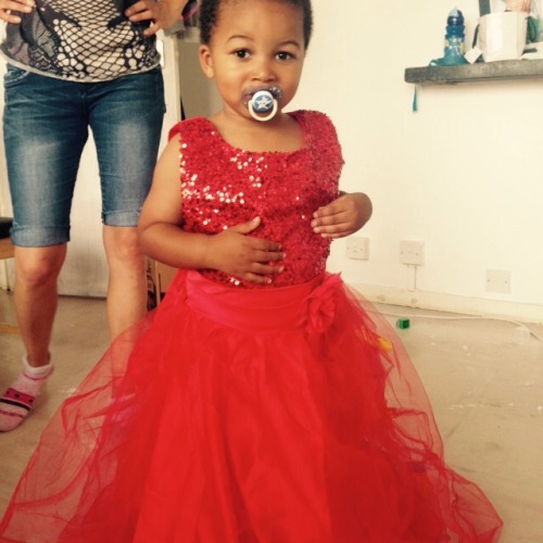 uglyassprettyboy:  prettylittlepotato:  My nephew, Dylan, tried on his sisters brides maid dress - when we took it off of him he threw a tantrum so we put him in a princess dress.. HE LOOKS FABULOUS. [DONT DELETE THE TEXT]  Aw!!!