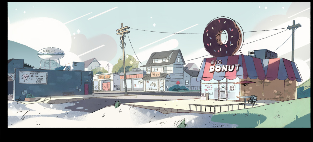 A selection of Backgrounds from the Steven Universe episode: “Bubble Buddies”