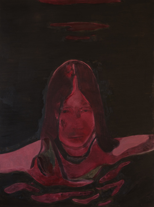 anthonycudahy:  red moon 2, oil on canvas, 36″ x 48″, 2015 