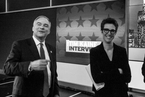 Democratic vice presidential candidate Senator Tim Kaine joins Rachel Maddow tonight at 9pm ET on MS