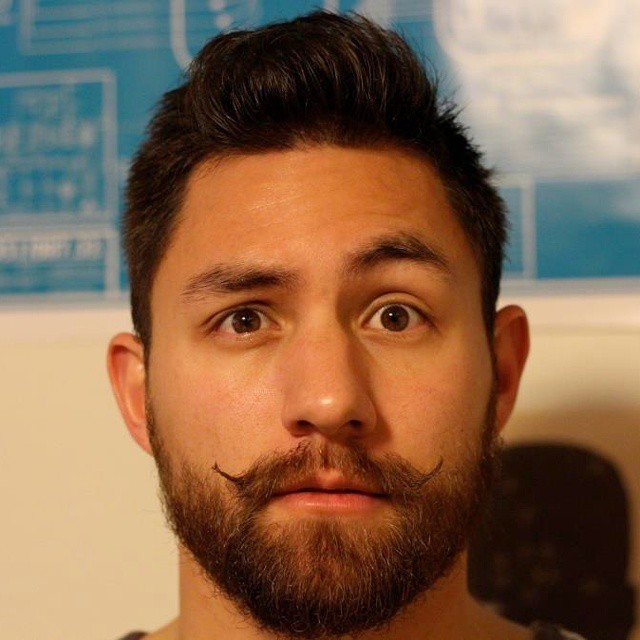 theewhitetiger:#tbt to when I used to sport a twirly #moustache :-]D #beard #throwbackthursday