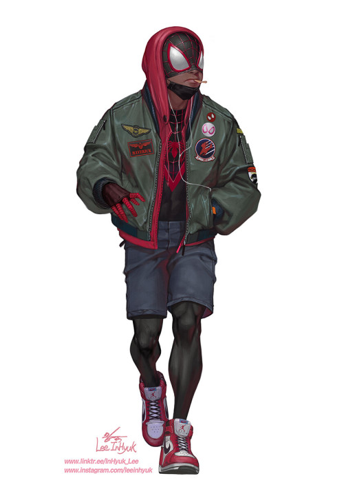 xsirboss:   Miles Morales   InHyuk Leehttps://www.artstation.com/artwork/8wlvxG 